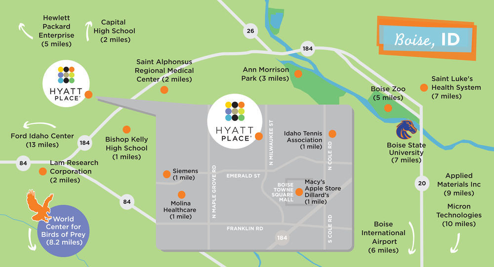 Hyatt Place Boise/Towne Square Zewnętrze zdjęcie